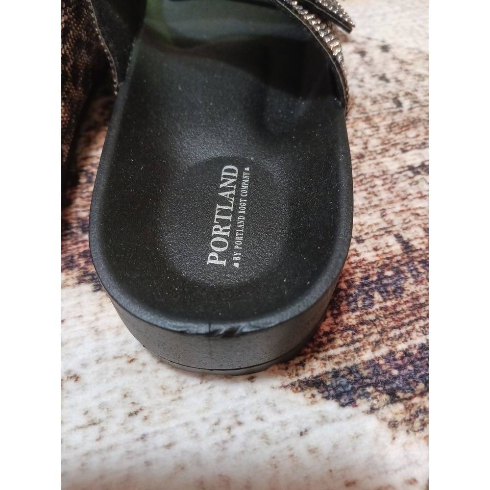 Portland‎ by Portland Boot Company sandals double buckle animal print size 8 - Picture 4 of 6